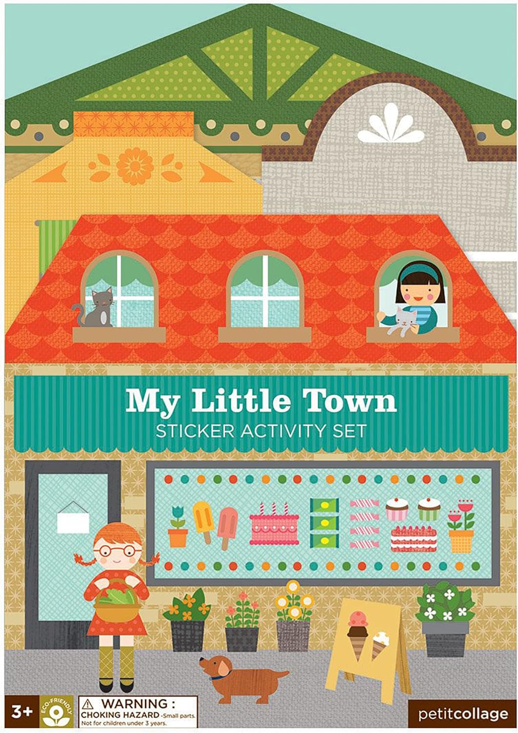 Petit Collage Sticker Activity Book My Little Town
