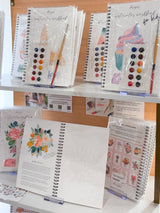 Watercolor Christmas Workbook – Paintable Sketchbook + Paint