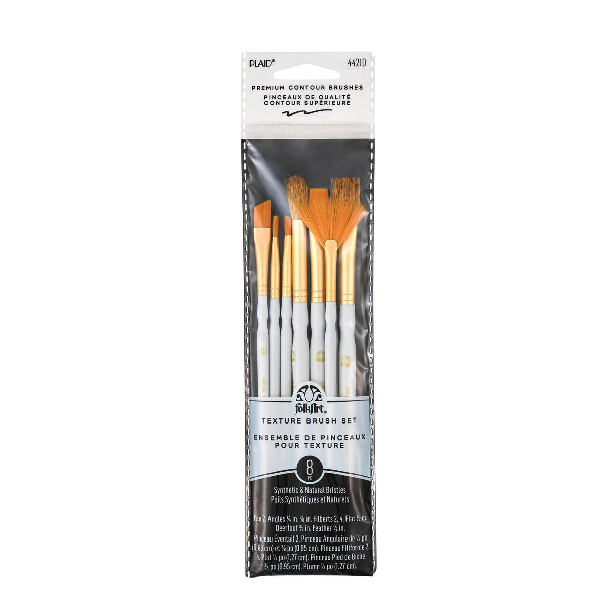 Plaid ® Brush Set - Texture, 8-Piece