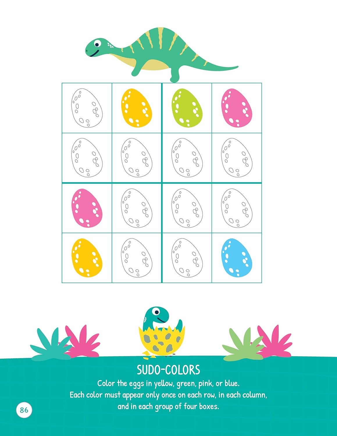 Dinosaurs Activity Book-Puzzles, Games, Coloring & More!