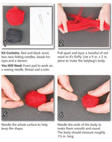 Ladybugs & Bees Felting Kit