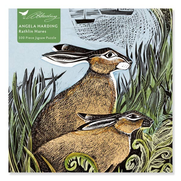 Angela Harding: Rathlin Hares 500 Piece Jigsaw Puzzle