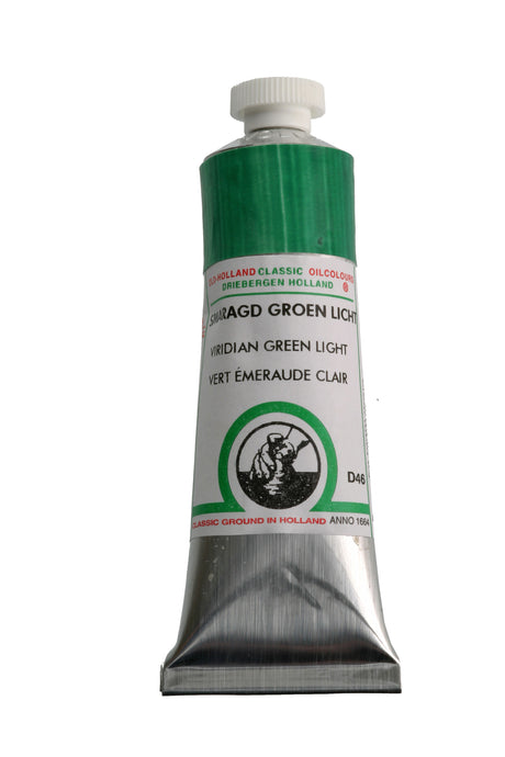 Old Holland Classic Oil Color - Viridian Green Light 40 ml tube