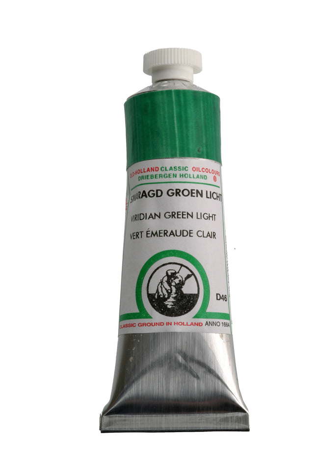 Old Holland Classic Oil Color - Viridian Green Light 40 ml tube