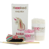 Hoooked Amigurumi DIY Kit W/Eco Barbante Yarn-Unicorn Nora - Off White
