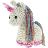 Hoooked Amigurumi DIY Kit W/Eco Barbante Yarn-Unicorn Nora - Off White