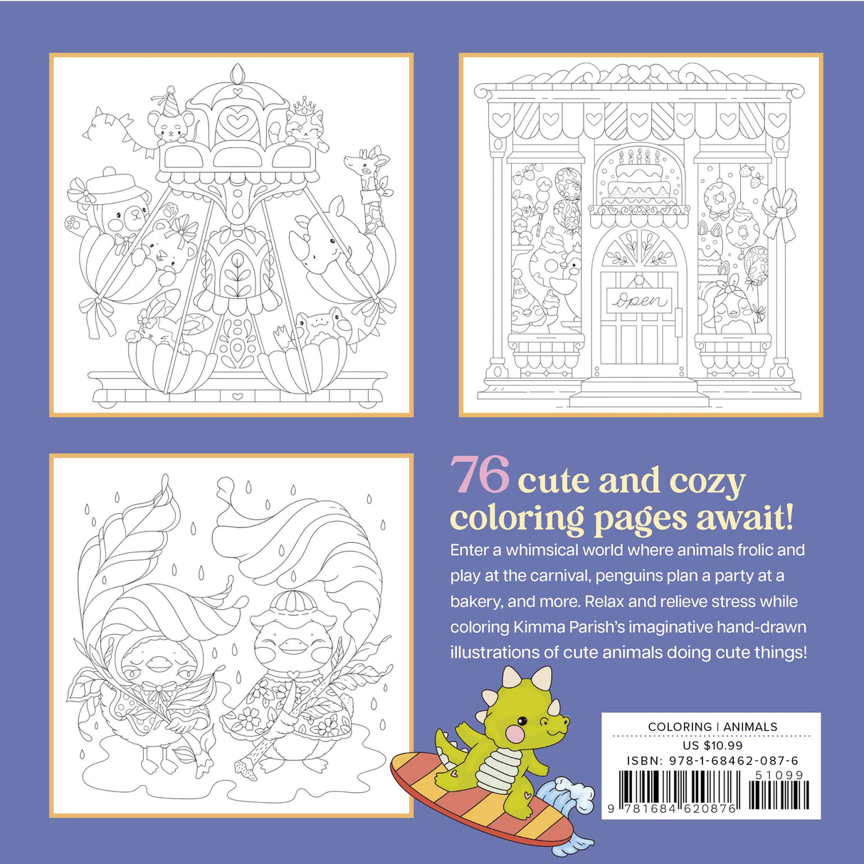 So Many Cute Animals! Sweet & Whimsical Scenes to Color