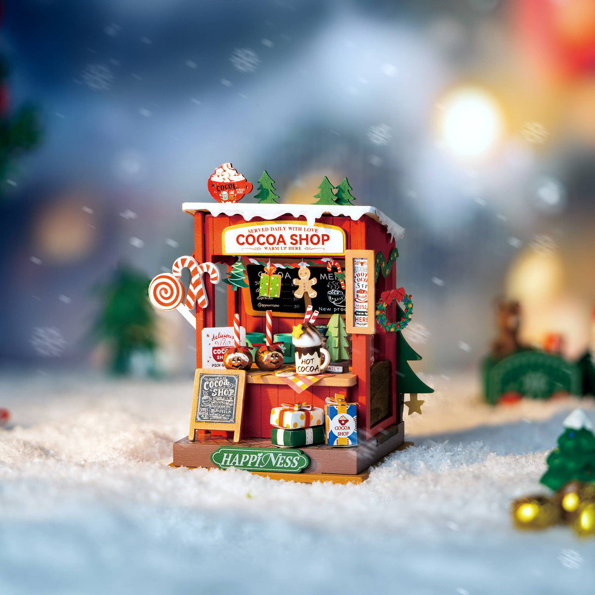 DIY Miniature House Kit: Cocoa Shop