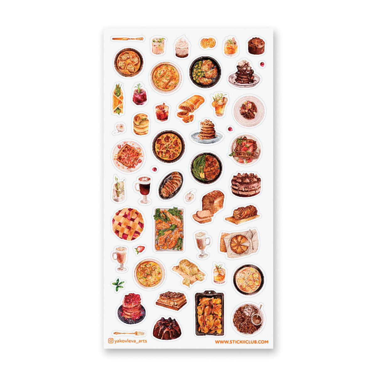 Mouthwatering Buffet Sticker Sheet – PV Arts & Crafts