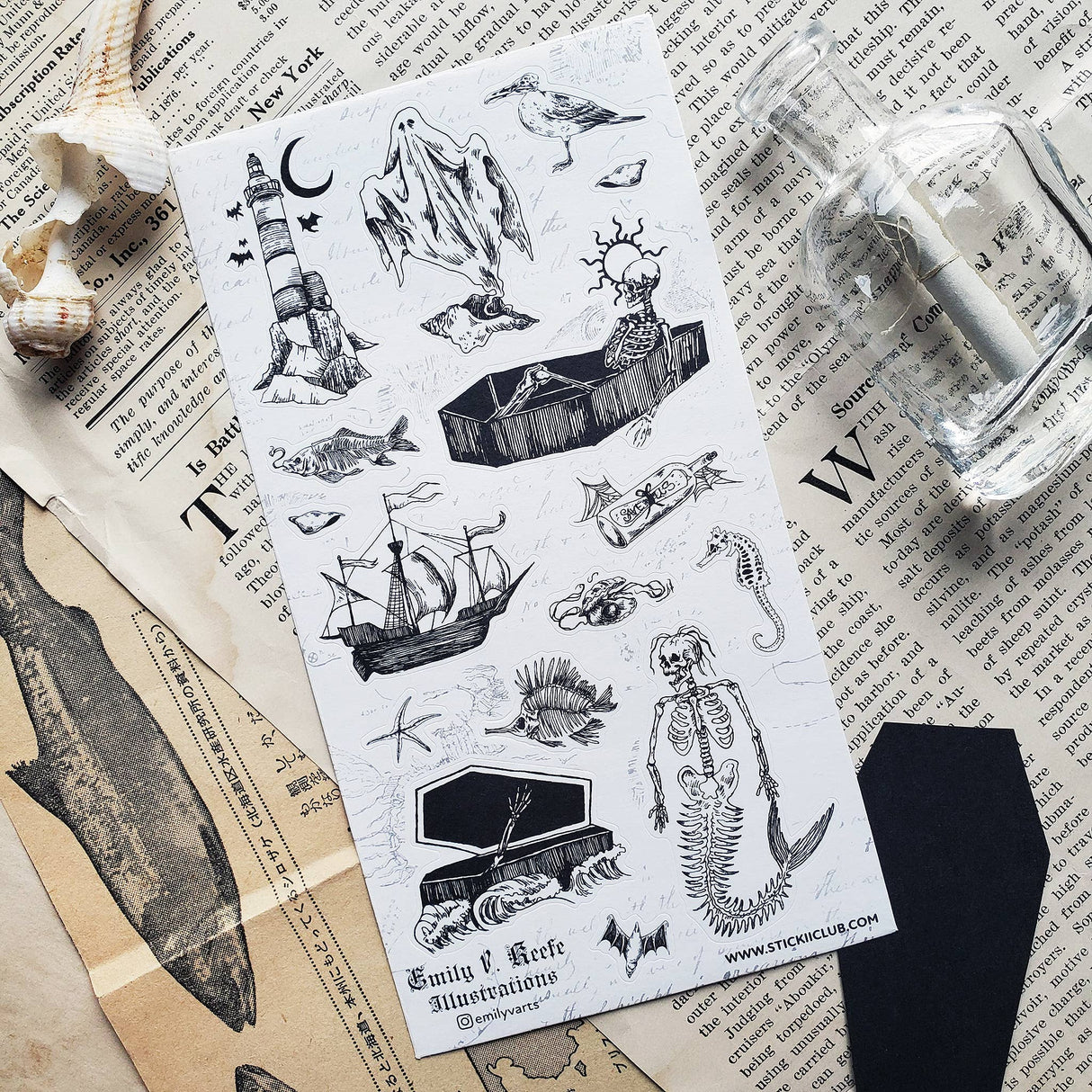 Haunted Seas Sticker Sheet