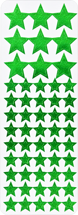Color Foil Stars Sticker Set