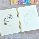Watercolor workbook, Backyard Birds Watercoloring book