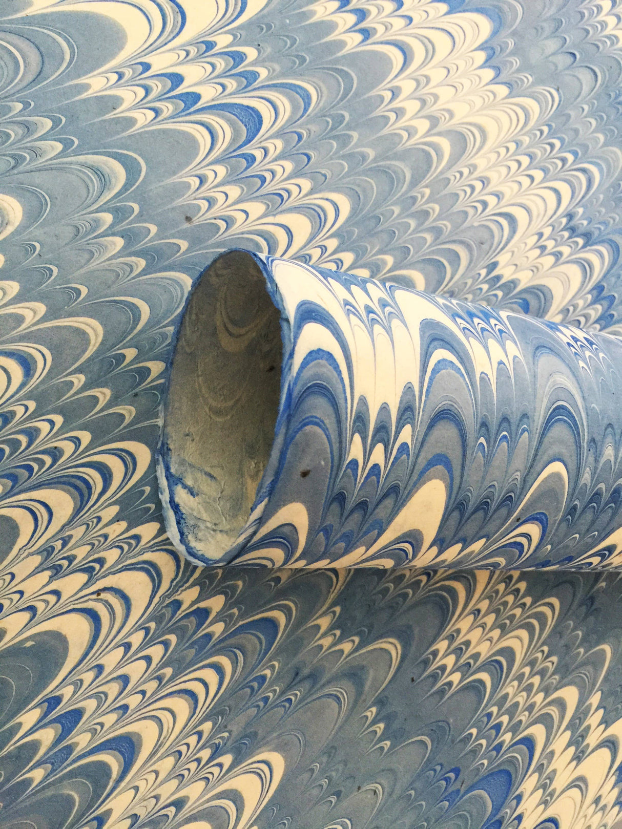 Blue Marbled Lokta paper