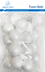 High-Density White Polystyrene Craft Foam Balls