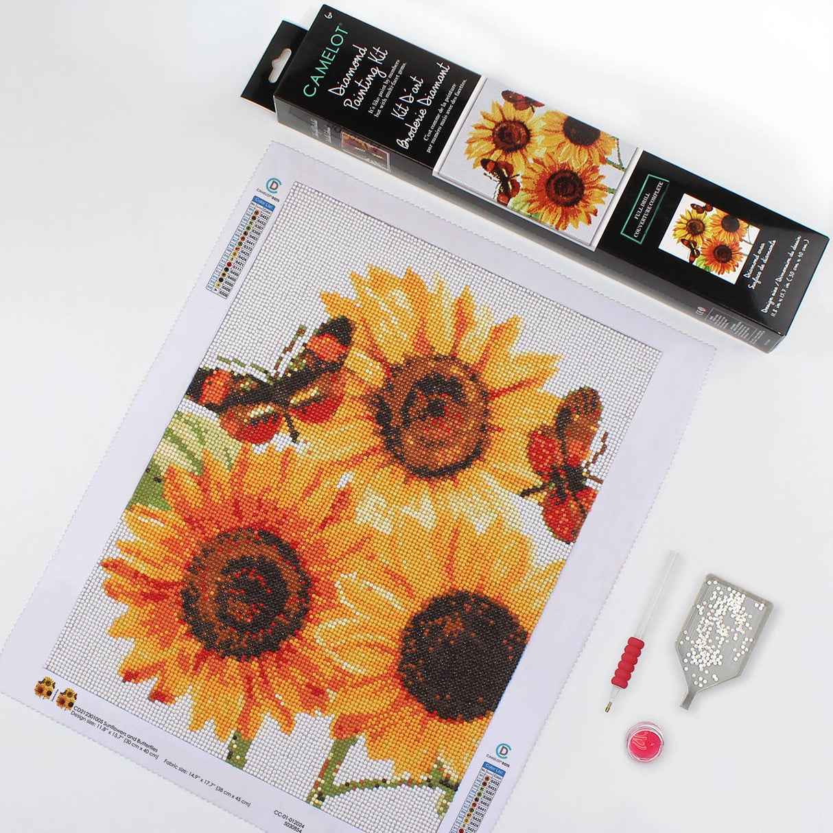 Sunflowers and Butterflies Diamond Painting Kit