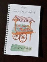 Watercolor Workbook Farmers Market Paintable Book