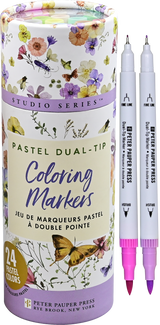 Studio Series Dual-Tip Pastel Markers (Set of 24)
