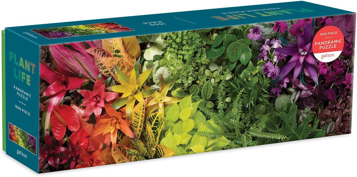Galison Plant Life Panoramic Puzzle 1000 Pieces