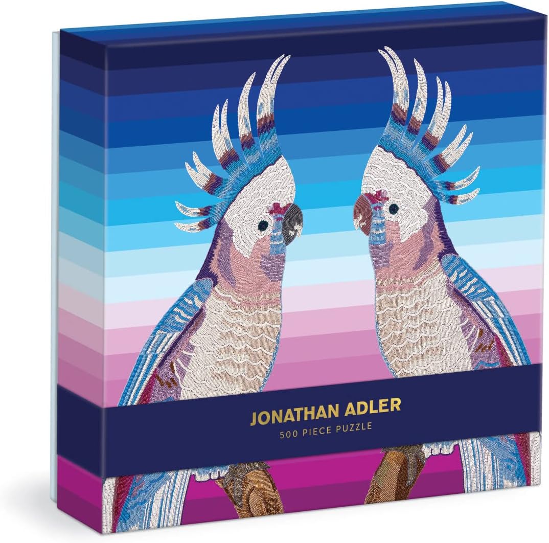 Galison Jonathan Adler Parrots 500 Piece Puzzle from Galison - 20" x 20" Puzzle