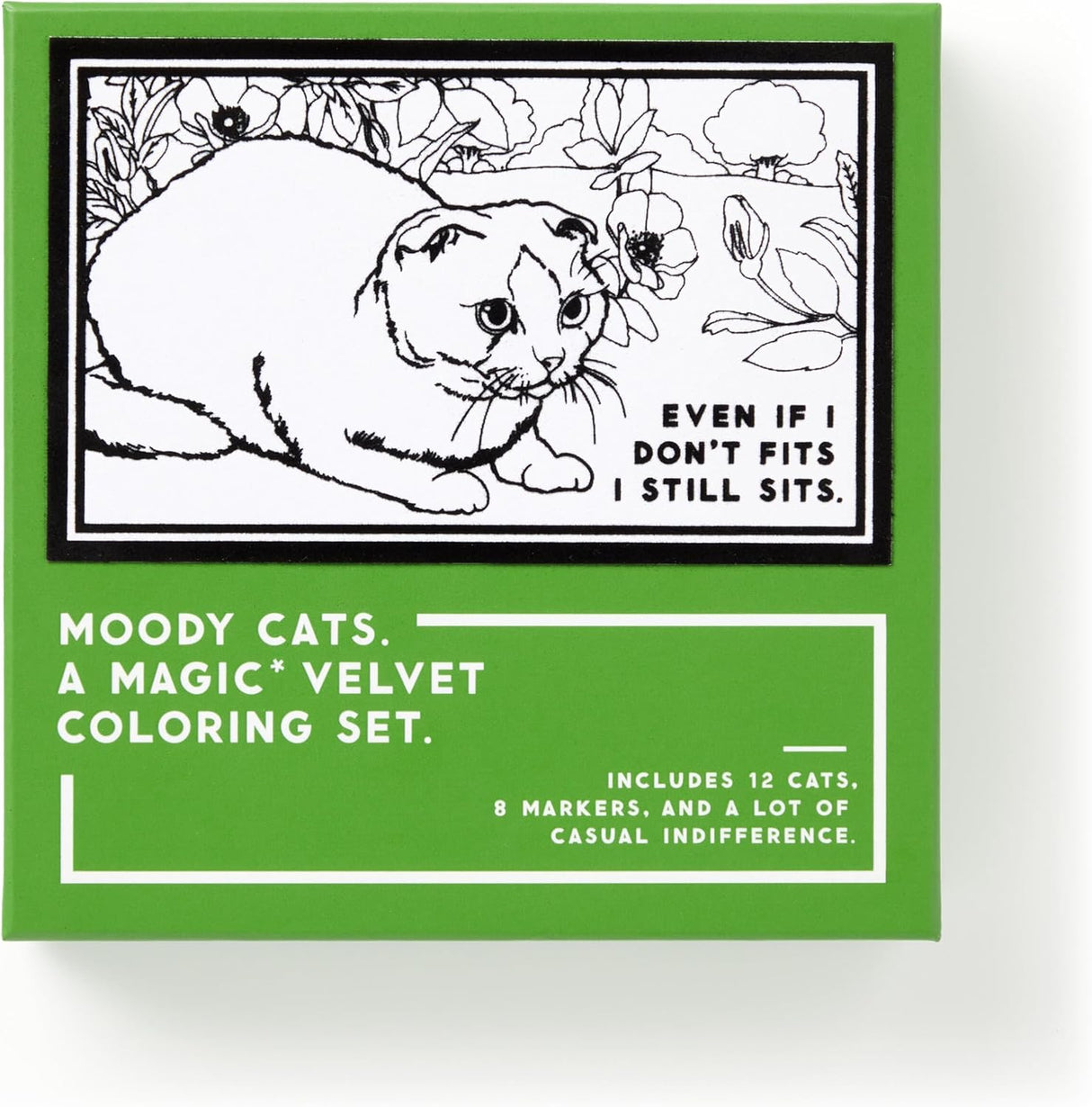 Moody Cats Magic Velvet Coloring Set