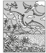 Dinosaurs Magic Painting Book : Usborne