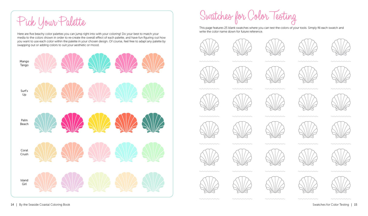 By the Seaside Coastal Coloring Book: 60 Patterns