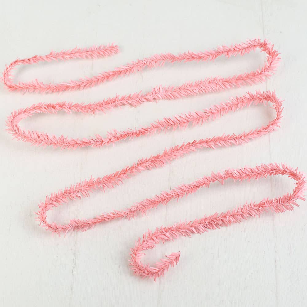 6' Pink Artificial Pine Wire Roping Garland