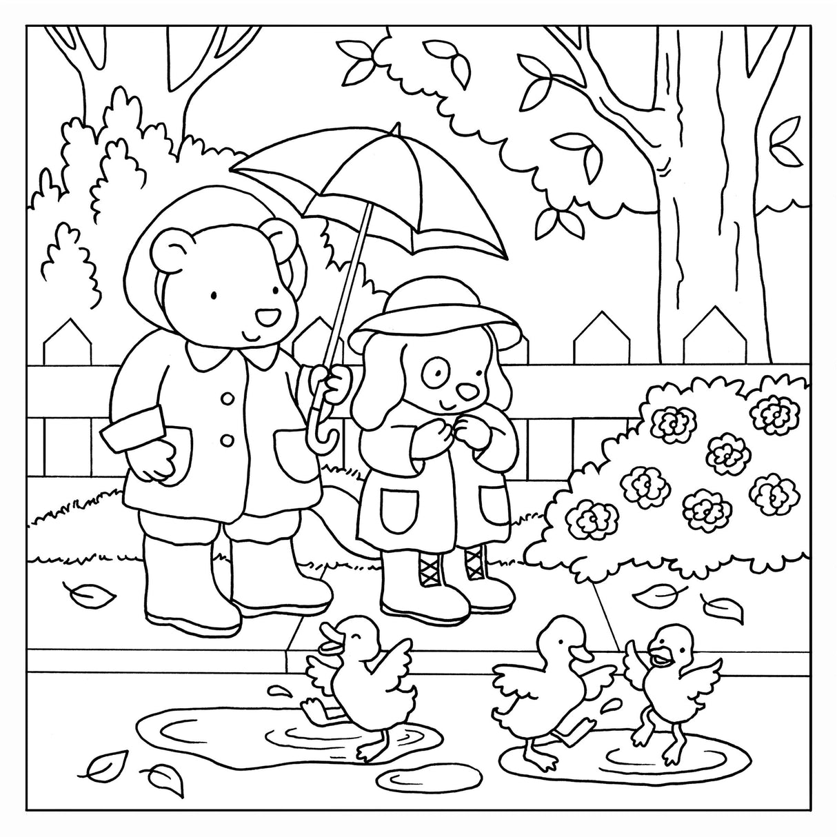 The Best Day Ever: A Cute & Cozy Coloring Book