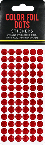 Color Foil Dots Sticker Set