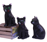 Cat - Black Sitting Cat - 1.5" - German - Set of 1 - 204-880