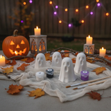 DIY Halloween Paint Kit - 2 Plaster Ghost Figurines