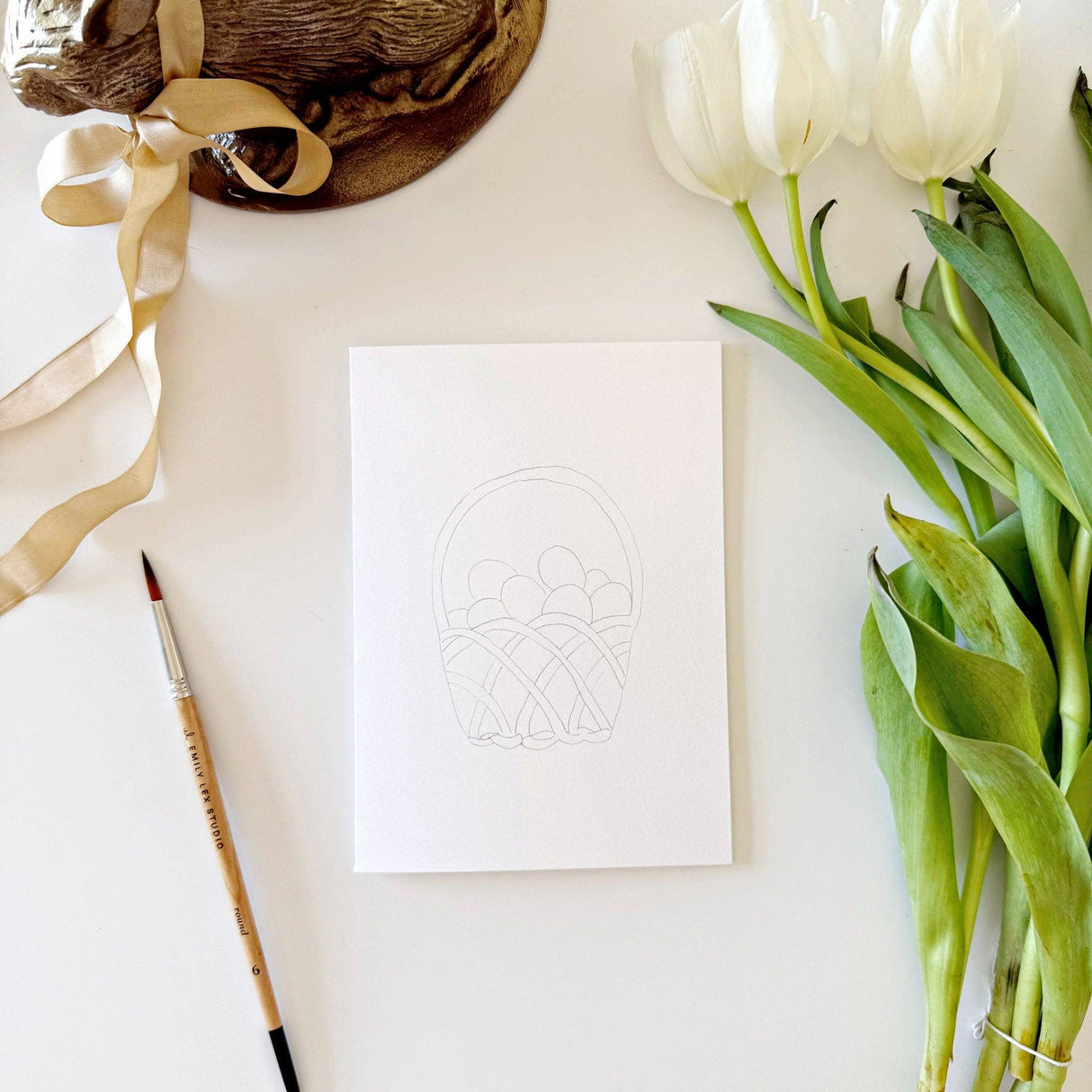 Easter paintable notecards, Emily Lex