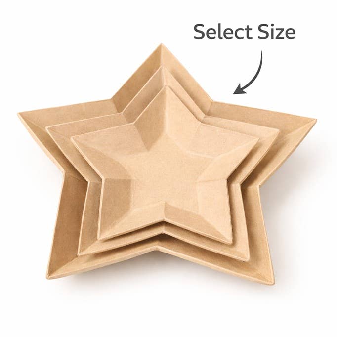 Paper Mache Star Tray - Select Size
