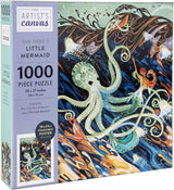 Artist's Canvas: Little Mermaid  1000 Piece Jigsaw Puzzle
