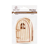 Mini Fairy Doors, Unfinished Wood, Assorted Styles, 2ct