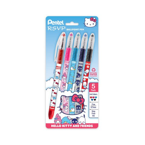 RSVP Ballpoint Pen, Hello Kitty and Friends, Limited Edition, Mix 2, 0.7mm