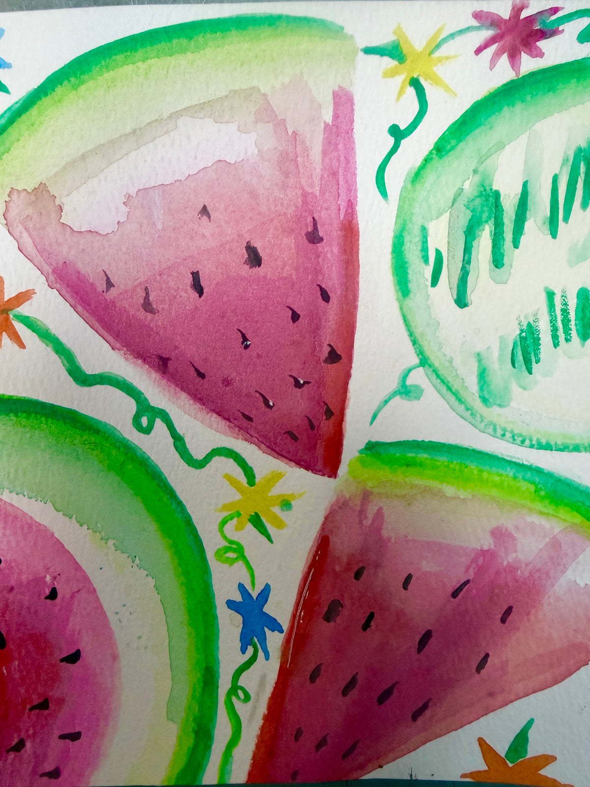 Fruit Theme Watercolor Class October 6th