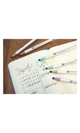 Zig Clean Color Dot Set, Single Ended Mild Smoky Colors