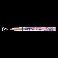 DecoColor Premium Paint Markers, 3mm Fine Tip, Rose Gold