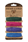 Hemptique True Hemp Cord 20lb 120'-Razzle Dazzle