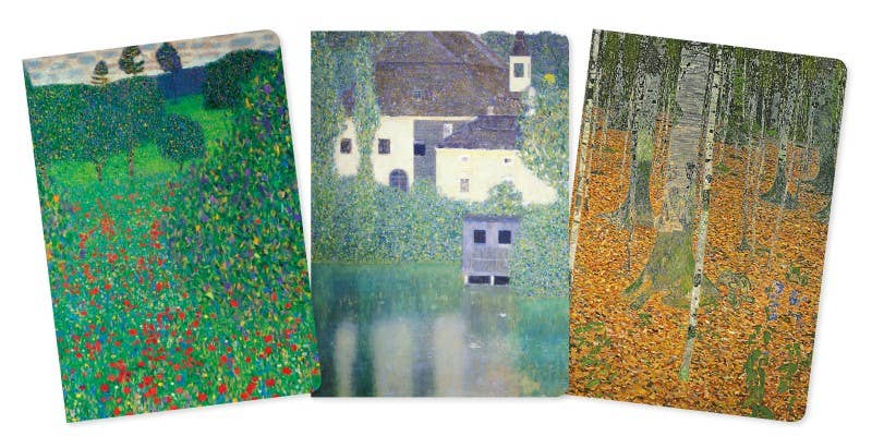 Gustav Klimt: Landscapes Set of 3 Standard Notebooks