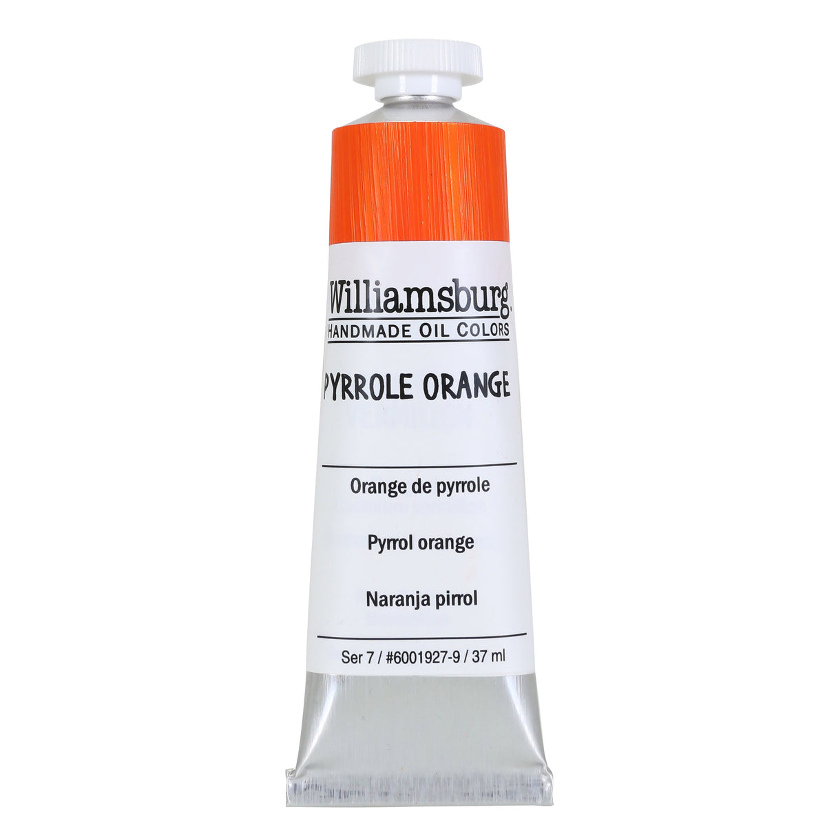 Williamsburg Artist Oil Color, 37ml Tube, Pyrrole Orange