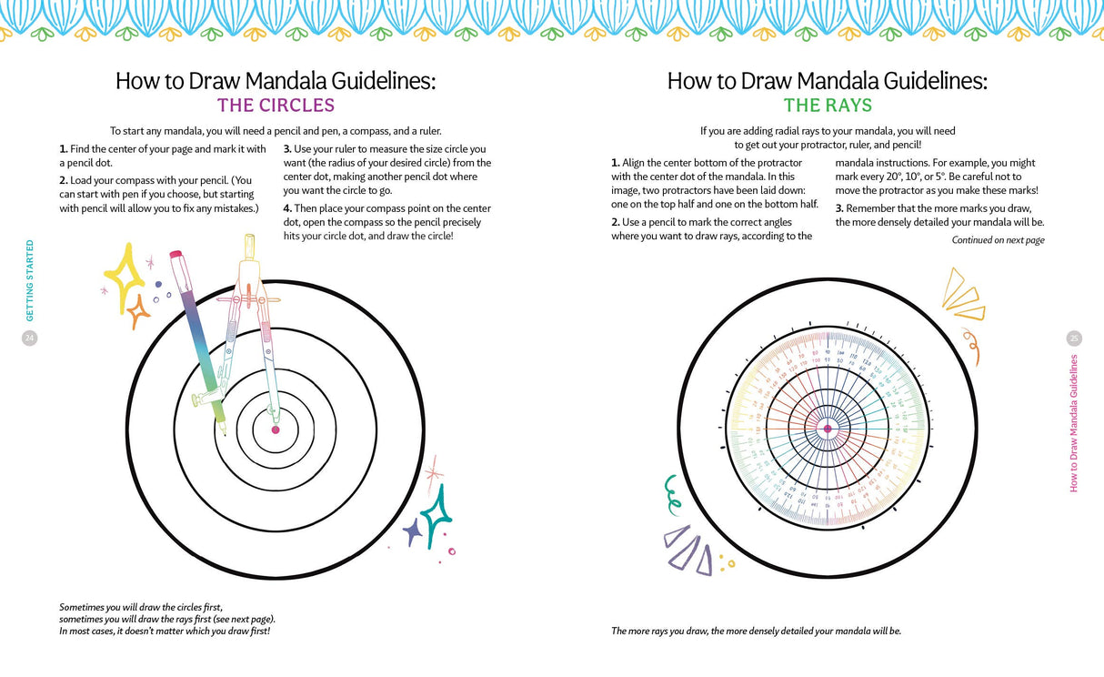 A Bright & Beautiful Guide to Drawing Mandalas