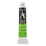 Grumbacher Academy Watercolor, 7.5ml Tube, Permanent Green Light