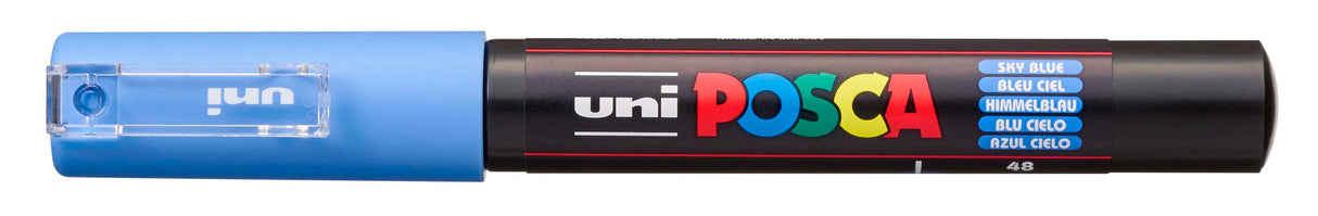 POSCA Paint Marker, PC-1M, Extra-Fine Bullet, Sky Blue