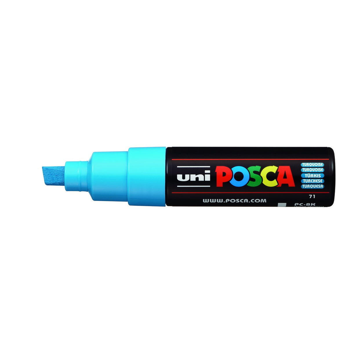 POSCA Paint Marker, PC-8K Broad Chisel, Turquoise