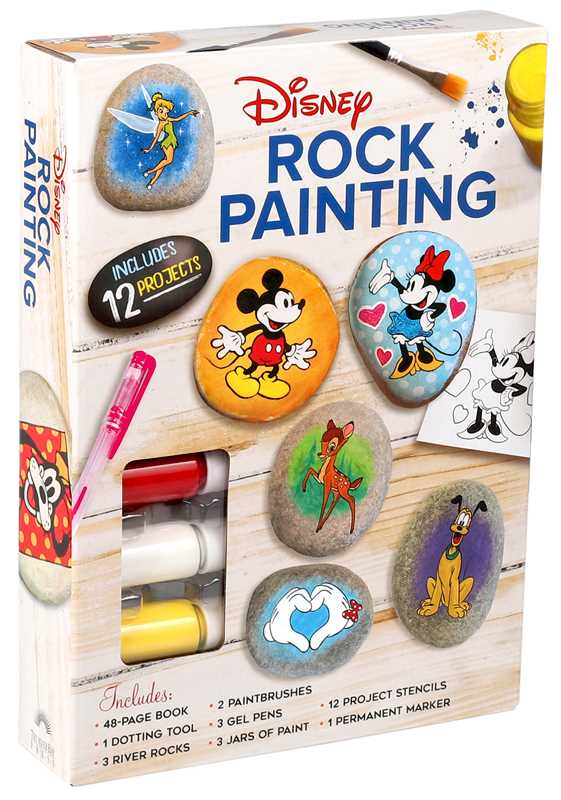 Disney Rock Painting by Marcy Kelman