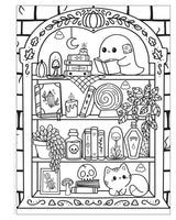 Hauntingly Happy Coloring Book