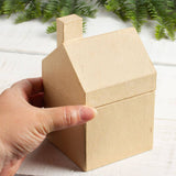 Premade Paper Mache House Gift Box -3-3/4" x 3-3/4" x 6-1/4"