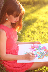 Happy Place Coloring Book